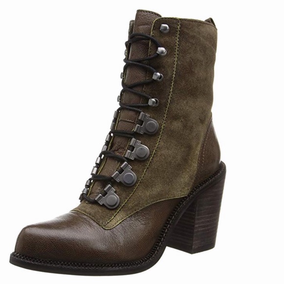 NWOB | Luxury Rebel Mara Heel Lace-up Combat Boot - Picture 5 of 5